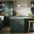 What types of materials and design options are popular for kitchen installations in Northern Ireland?